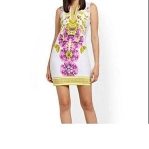 New York & Company V-Neck Print Dress - NWT